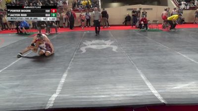 160_B lbs Round Of 16 - Porter Moore, Fort Cherry vs Jacyon Reid, Bradford