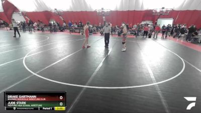 132 lbs Champ. Round 1 - Jude Stark, Medford High School Wrestling vs Drake Gartmann, Baldwin Woodville Wrestling Club