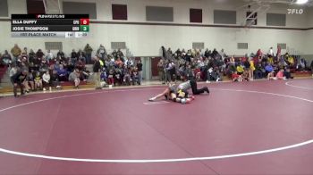 116-122A 1st Place Match - Ella Duffy, Center Point-Urbana Girls vs Josie Thompson, Grinnell Girls