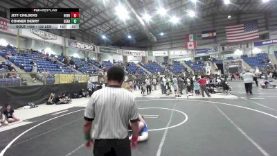132 lbs Semifinal - Jett Childers, Nebraska Elite vs Conner Derry, Bear Cave WC