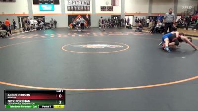 138 lbs Semifinal - Nick Foreman, Cedar Rapids Washington vs Aiden Robson, Newton