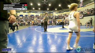 64 lbs Quarterfinal - Baker Schubert, Chandler Takedown Club vs Mateo Sierra, OKC Saints Wrestling