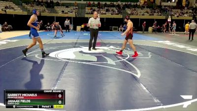 157-2A/1A Champ. Round 1 - Jahaan Fields, North East vs Garrett Michaels, Mountain Ridge