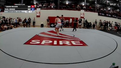 92 kg Quarters - Gavin Nelson, Minnesota - RTC vs Kael Bennie, Brunson UVRTC