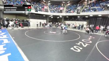 132 lbs Champ. Round 2 - Devon Jensen, Freeburg vs Jaxson Bagwell, Mattoon