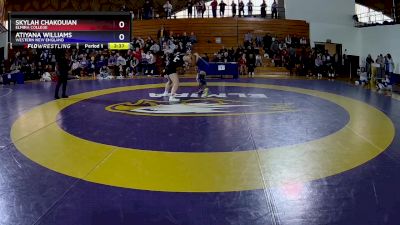 160 lbs Semifinal - Atiyana Williams, Western New England vs Skylah Chakouian, Elmira College