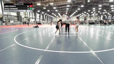 100 lbs Round Of 64 - Kiera Quinata, WA vs Khyla Lipumano, AZ