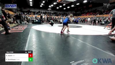 60 lbs Quarterfinal - Kannon Keith, Tuttle Wrestling vs Parker Smithson, Team Guthrie Wrestling