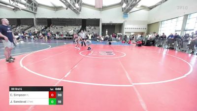 85 lbs Rr Rnd 5 - Chase Simpson, Fair Lawn vs Jacob Sandoval, CT WhaleK3