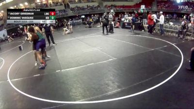 220 lbs 5th Place Match - Dominic Vasquez, Nebraska vs Jacoby Griesman, Little Jays Wrestling Club