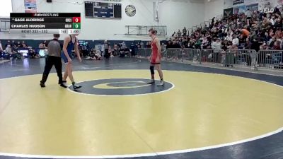 132 lbs Cons. Round 2 - Charles Hudson, Grant vs Gage Aldridge, Oregon City