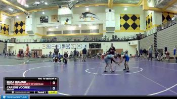 67 lbs Cons. Round 2 - Boaz Roland, Central Indiana Academy Of Wrestling vs Carson Voorde, Indiana