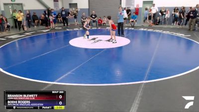 71 lbs Round 3 - Branson Blewett, Lions Den Wrestling Club vs Bodhi Rogers, Avalanche Wrestling Association