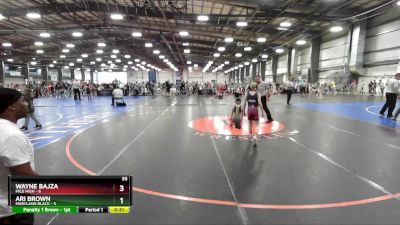 60 lbs Rd# 6- 9:00am Saturday Final Pool - Ari Brown, Maryland BLACK vs Wayne Bajza, Mile High