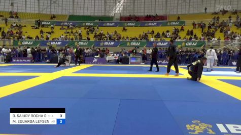 DANDARA SAIURY ROCHA REBOUÇO vs MARIA EDUARDA LEYSEN M. DA SILVA 2023 Brasileiro Jiu-Jitsu IBJJF