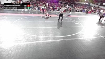 115 lbs Champ. Round 1 - Preston Hackbarth, Sussex Sabercats Wrestling Club vs Lincoln Reffke, Kaukauna Wrestling Club