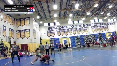 130 lbs Finals (2 Team) - Jasmine Serrano, Florida Phoenix Wrestling Club vs Genesis Escorcia, SOWA