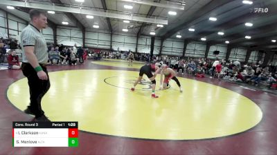 157 lbs Cons. Round 3 - Isaac Clarkson, Kanab vs Sam Menlove, Alta