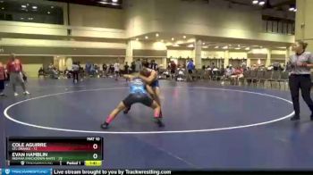 152 lbs Round 5 (10 Team) - Evan Hamblin, Indiana Smackdown White vs Cole Aguirre, STL Orange