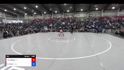 94 lbs Quarterfinal - Easton Olson, Sanderson Wrestling Academy vs Hunter Hurl, Sons Of Atlas Wrestling Club