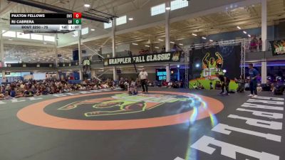 75 lbs 1st Place Match - Paxton Fellows, Unattached vs Rj Cabrera, Gladiator Wrestling