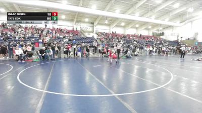 61 lbs Champ. Round 2 - Tate Cox, Bear River vs Isaac Olsen, TUG
