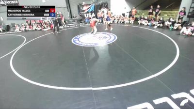 170 lbs Milagros Tellez, SDIKWA - San Diego-Imperial Kids Wrestling Association vs Katherine Herrera, OCWA - Orange County Wrestling Association