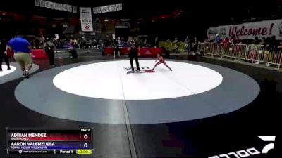 49 lbs Round 1 - Adrian Mendez, Unattached vs Aaron Valenzuela, Rough House Wrestling