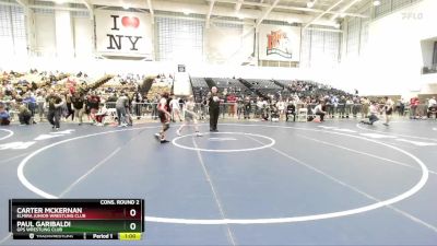 81 lbs Cons. Round 2 - Carter McKernan, Elmira Junior Wrestling Club vs Paul Garibaldi, GPS Wrestling Club