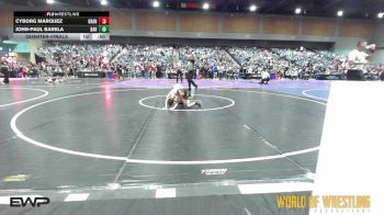 55 lbs Quarterfinal - Cyborg Marquez, Grant County Elite vs John-Paul Barela, Barstow