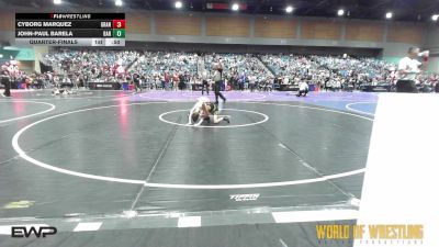 55 lbs Quarterfinal - Cyborg Marquez, Grant County Elite vs John-Paul Barela, Barstow