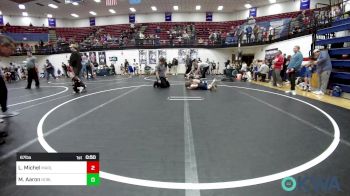 67 lbs Rr Rnd 1 - Lane Michel, Marlow Outlaws vs Matt Aaron, Noble Takedown Club