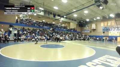 115lbs Semifinal - Finley Houck, Shorewood (Girls) vs Reese Prescott, Royal (Girls)