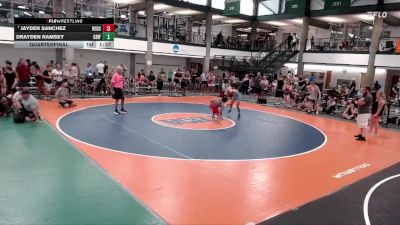 120-133 lbs Quarterfinal - Jayden Sanchez, Reed Custer vs Drayden Ramsey, Pontiac