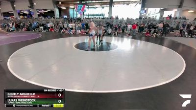 140 lbs Semifinal - Bently Arguello, West Amarillo Wrestling Club vs Lukas Weinstock, Team Xtreme Wrestling