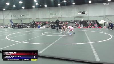 105 lbs Quarters & 1st Wb (16 Team) - Erin Rizzuto, Florida vs Amaya Rubalcado, Texas Blue