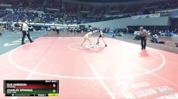 6A-145 lbs 1st Place Match - Gus Amerson, Newberg vs Charles Spinning, West Linn