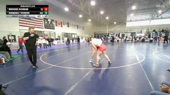 165 lbs Round 1 - Brooke Schwab, Team Wyoming vs Kimberly Towers, Agon Academy Wrestling