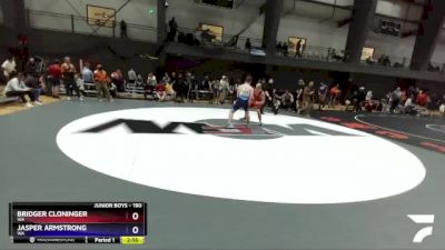 190 lbs Quarterfinal - Bridger Cloninger, WA vs Jasper Armstrong, WA