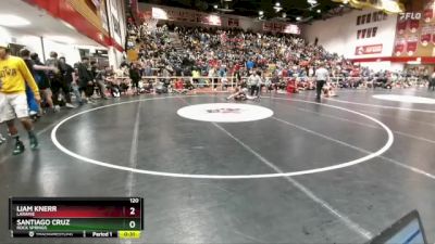 120 lbs Cons. Round 3 - Santiago Cruz, Rock Springs vs Liam Knerr, Laramie