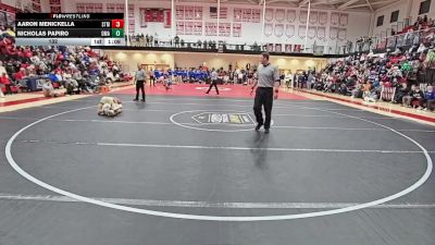 132 lbs Finals (8 Team) - Nicholas Papiro, Delaware Military Academy vs Aaron Menickella, Saint Mark`s