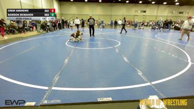 46 lbs Semifinal - Crew Andrews, Regulators 9U 2 vs Dawson McMahon, Shootbox 9U