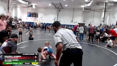 55 lbs Cons. Round 2 - Rhyker Haden, No Worries vs Maxwell Durren, NC Wrestling Factory