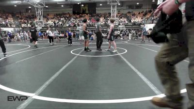 132 lbs 2nd Place - Carsten Cagle, Harrah Little League Wrestling vs Brayden Valles, Shelton Wrestling Academy