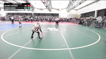 52-B lbs Consi Of 8 #1 - Delaney Coleman, Fightin Irish Wrestling Club vs Thomas Dezolt, Truman Rams
