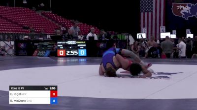 57 kg Cons 16 #1 - Dante Rigal, New York vs Brendan McCrone, Ohio
