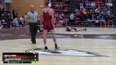 133 lbs Semifinal - Bryce Parke, Coe vs Jonathan Valdez, Simpson