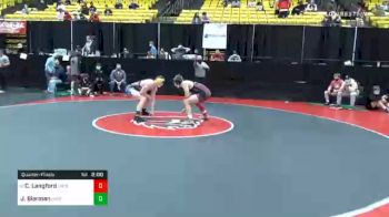 160 lbs Quarterfinal - Cael Langford, Unattached 130 vs Jacob Bierman, Unattached 91