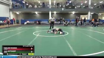 55 lbs 1st Place Match - Taylor Fewkes, WEWA vs Sam Rotsaert, WSW1