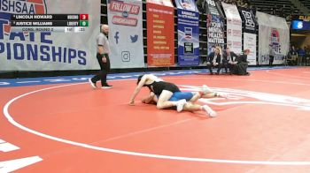 165 Class 4 lbs Cons. Round 2 - Lincoln Howard, Neosho vs Justice Williams, Liberty